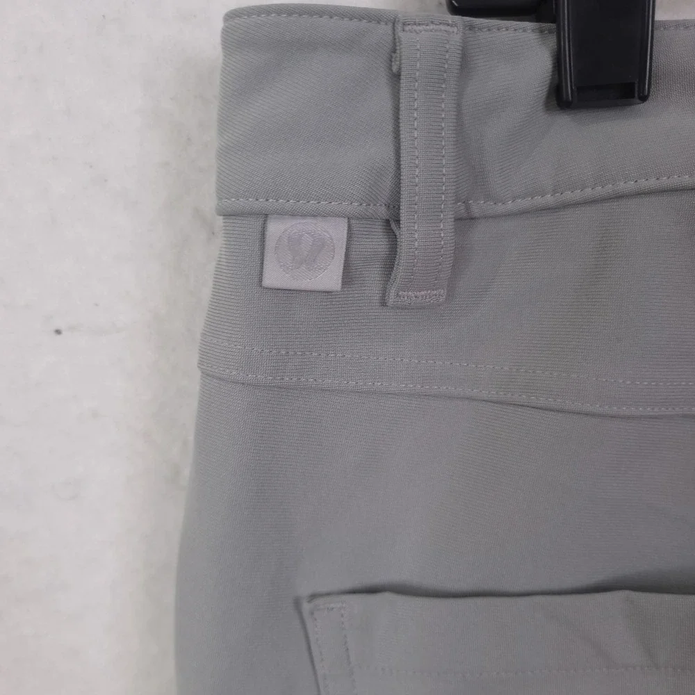 Lululemon ABC Pant Slim Mens 36x28 Grey Warpstreme Technical Golf Commuter